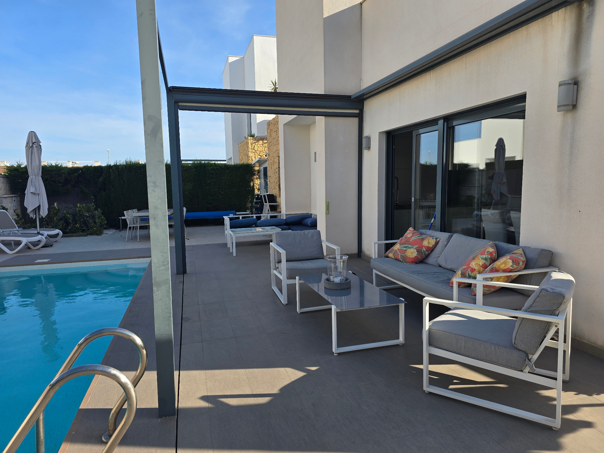 Poolside terrace